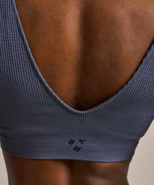 Bam2500 Seamless Plunge Bralette Storm Navy Bam Clothing 4