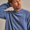 Bam2539 Crew Neck Sweatshirt Denim Blue Clothing 1