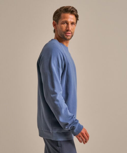 Bam2539 Crew Neck Sweatshirt Denim Blue Clothing 3
