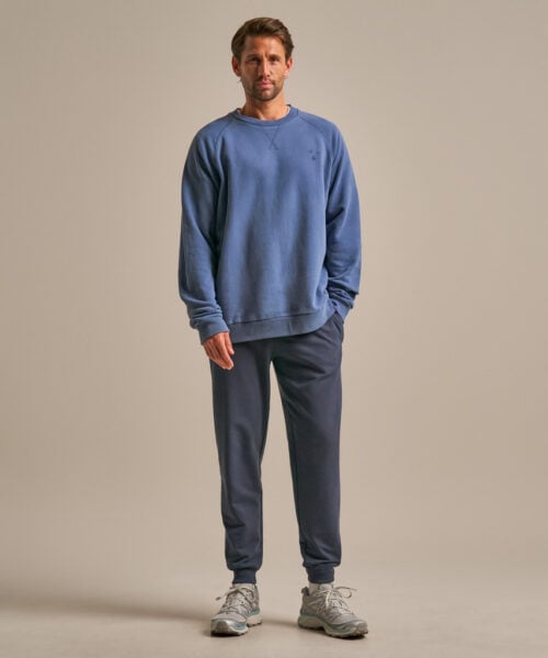 Bam2539 Crew Neck Sweatshirt Denim Blue Clothing 5
