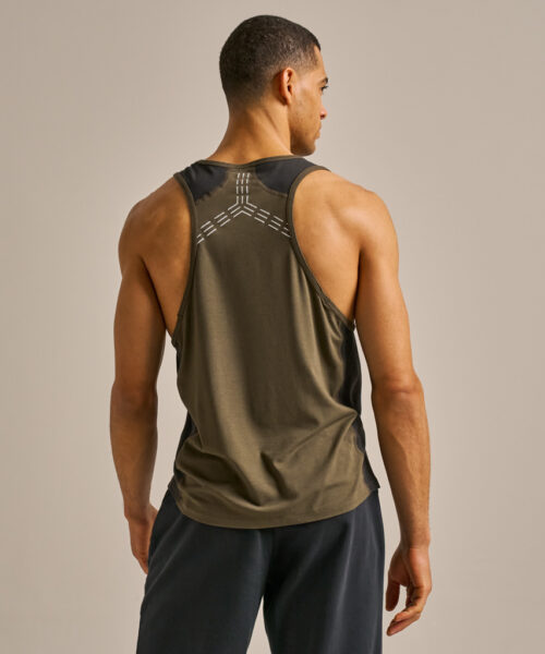 Bam2574 Active Air Tank Top Khaki Green Bam Clothing 4