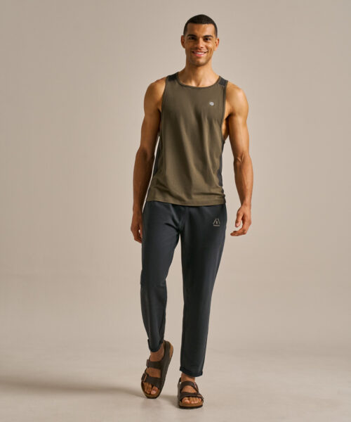 Bam2574 Active Air Tank Top Khaki Green Bam Clothing 6