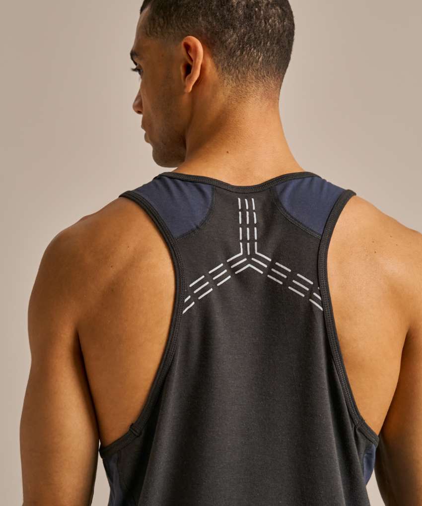 Bam2574 Mens Active Tank Top Washed Black Bam Clothing 4