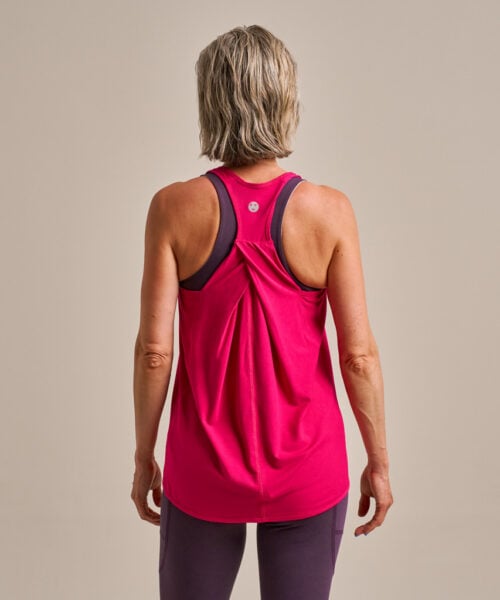 Bam2582 Everyday Energy Pleat Vest Dragonfruit Clothing 3