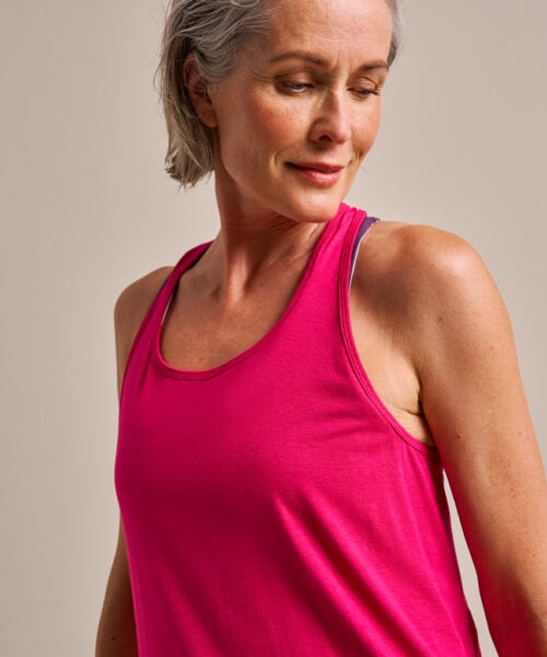 Bam2582 Everyday Energy Pleat Vest Dragonfruit Clothing 4