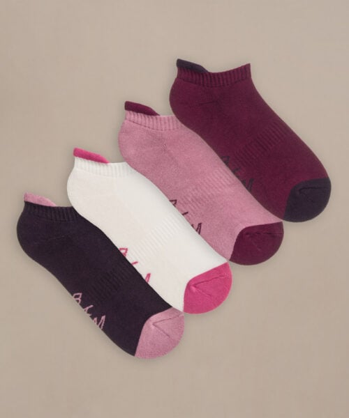 Bam2594 Trainer Socks Damson Clothing 1