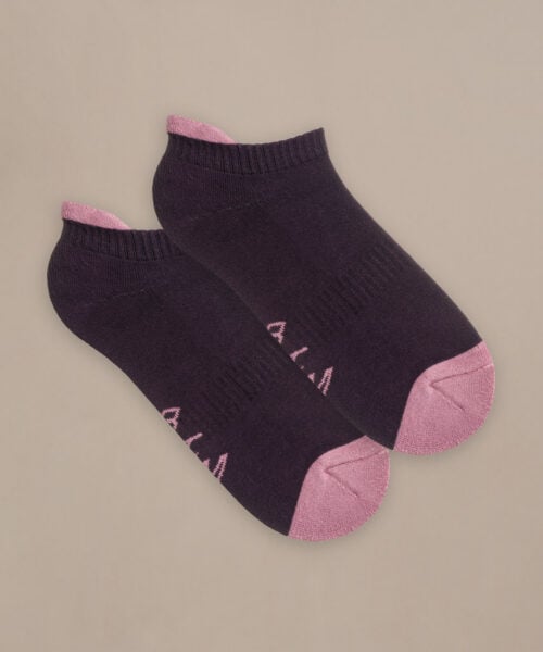 Bam2594 Trainer Socks Damson Clothing 2