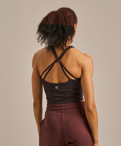 Bam2638 Ultimate Balm Crop Top Bitter Chocolate Clothing 3