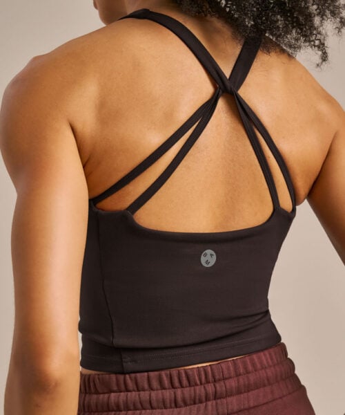 Bam2638 Ultimate Balm Crop Top Bitter Chocolate Clothing 5