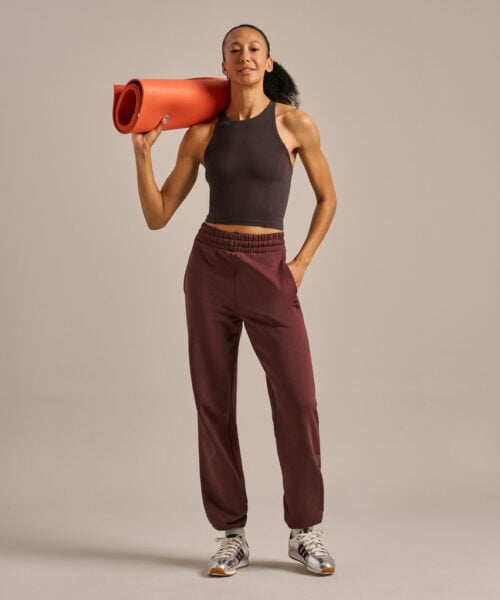Bam2638 Ultimate Balm Crop Top Bitter Chocolate Clothing 6