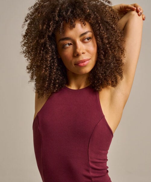 Bam2638 Ultimate Balm Crop Top Dark Rose Clothing 1