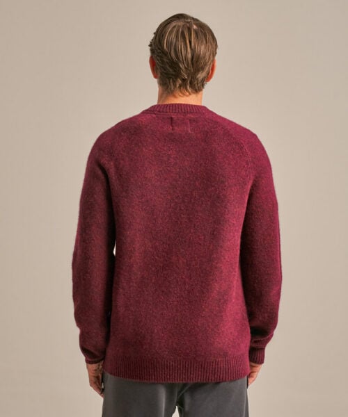 Bam2667 Active Crew Knit Jumper Dark Damson Clothing 4