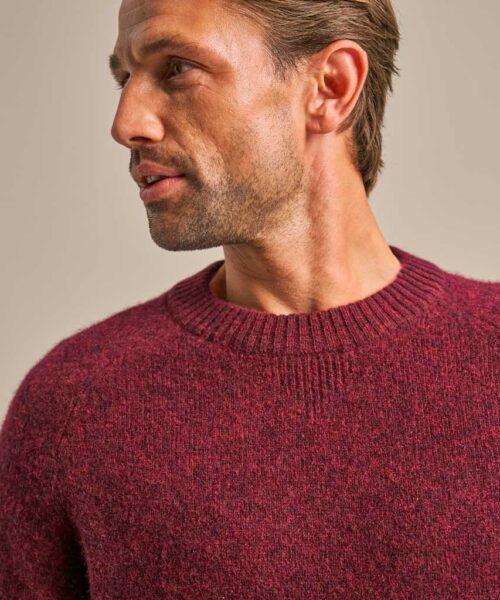 Bam2667 Active Crew Knit Jumper Dark Damson Clothing 5