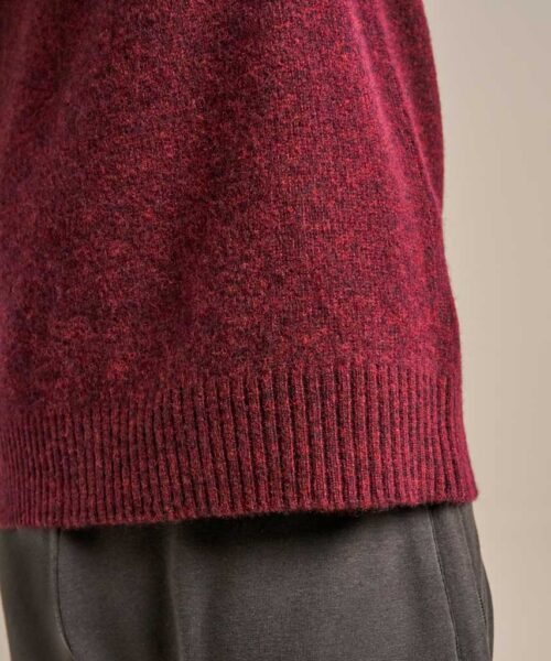 Bam2667 Active Crew Knit Jumper Dark Damson Clothing 6