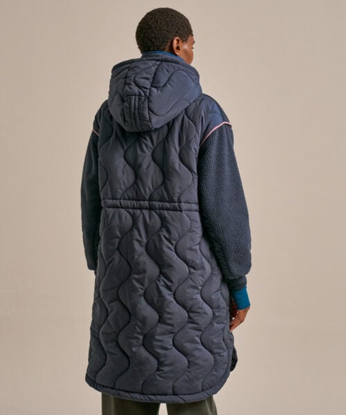 Bam2689 Cosy Fleece Coat Storm Navy Clothing 4
