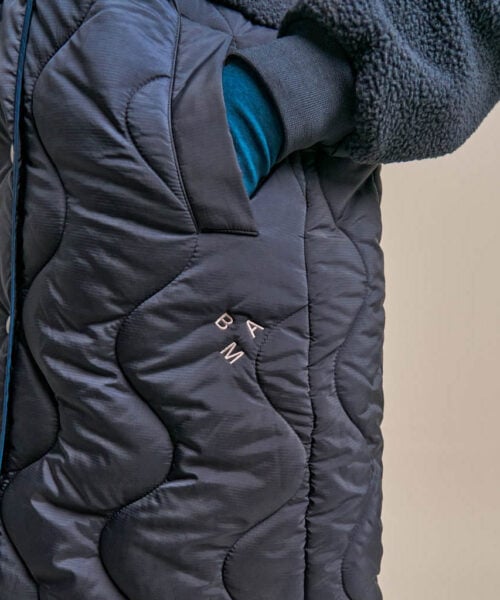 Bam2689 Cosy Fleece Coat Storm Navy Clothing 6