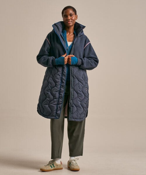 Bam2689 Cosy Fleece Coat Storm Navy Clothing 8