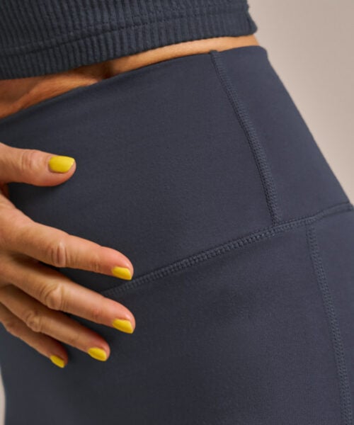 Bam2692 High Waisted Leggings 78ths Storm Navy Bam Clothing 3