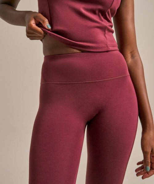 Bam2692 Ultimate Balm Leggings Dark Rose Garnet Clothing 4