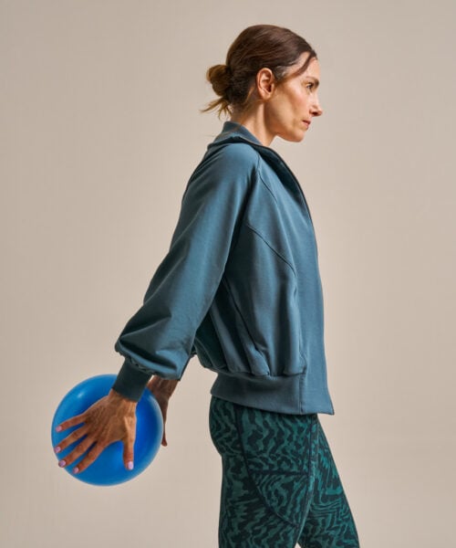 Bam2703 Nuture Sweat Bomber Jacket Agate Blue Clothing 5