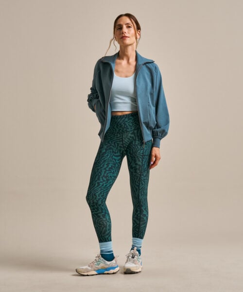 Bam2703 Nuture Sweat Bomber Jacket Agate Blue Clothing 6
