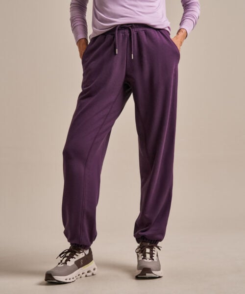 Bam2706 Hareem Sweatpant Damson Clothing 1