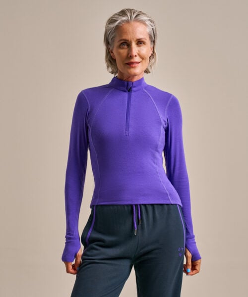 Bam2708 Thermo Luxe Baselayer Top Electric Violet Clothing 1
