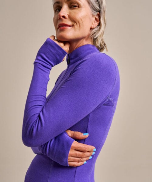 Bam2708 Thermo Luxe Baselayer Top Electric Violet Clothing 4