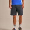 Bam2714 Brush Back Sweat Short Navy Clothing 1