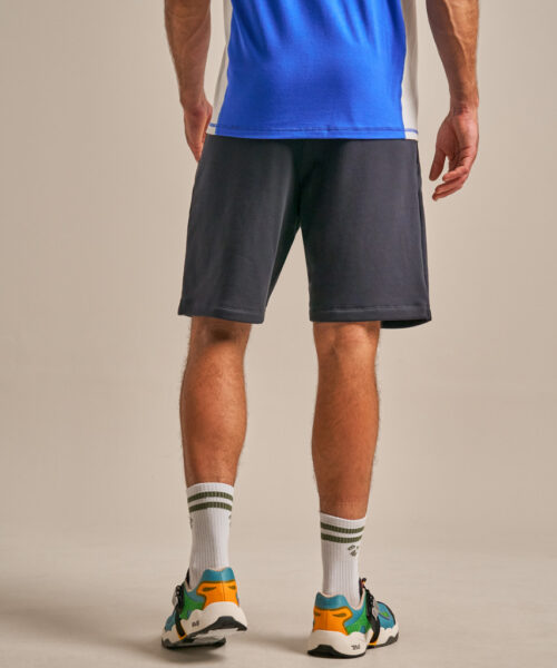 Bam2714 Brush Back Sweat Short Navy Clothing 3