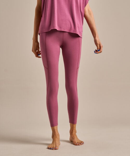 Bam2722 Enduro High Waisted Leggings Smokey Burgundy Bam Clothing 2