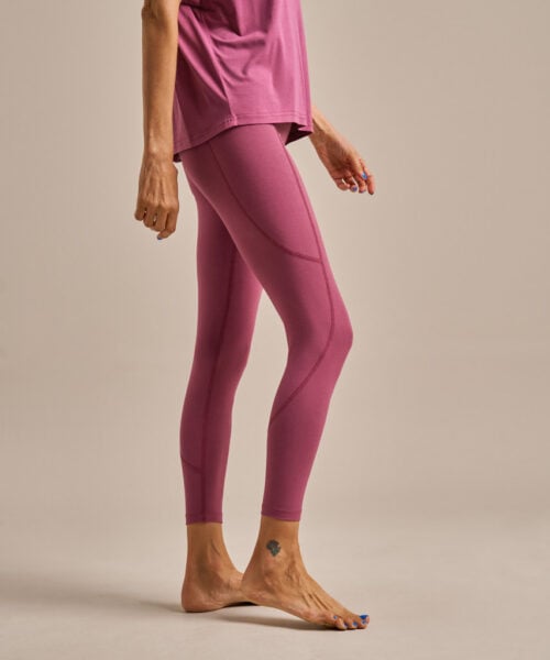Bam2722 Enduro High Waisted Leggings Smokey Burgundy Bam Clothing 3