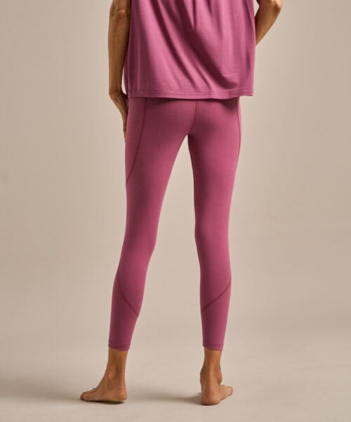 Bam2722 Enduro High Waisted Leggings Smokey Burgundy Bam Clothing 4