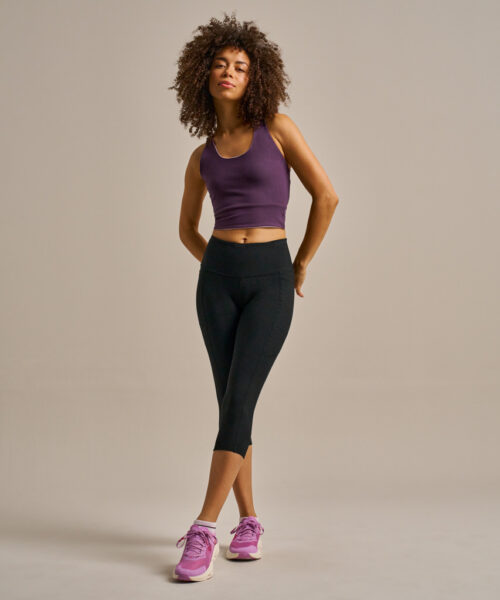 Bam2722 Enduro Side Pocket Cropped Leggings Black Clothing 6