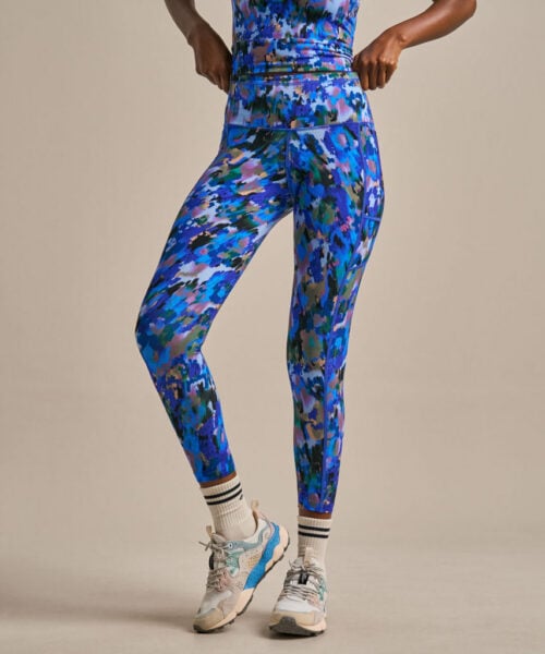 Bam2722 Enduro Side Pocket Leggings Tranquility Print Clothing 1