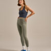 Bam2723 High Waist 78 Legging Washed Khaki Bam Clothing 2