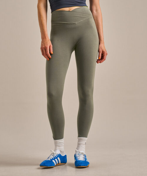 Bam2723 High Waist 78 Legging Washed Khaki Bam Clothing 3