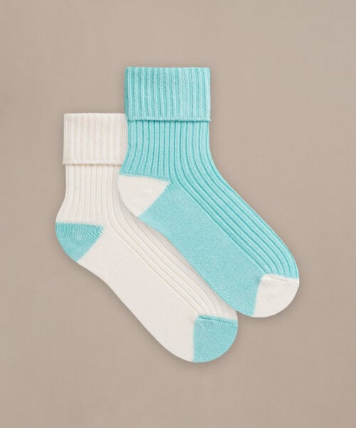 Bam2738 Cosy On Down Sock Aqua Haze Clothing 4
