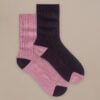 Bam2738 Cosy On Down Sock Damson Clothing 1