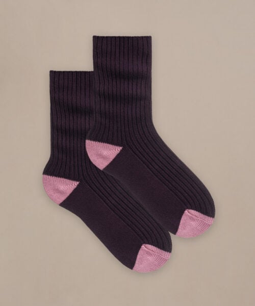 Bam2738 Cosy On Down Sock Damson Clothing 3