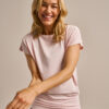 Bam2765 Short Sleeve Flow Top Blossom Blush Clothing 1