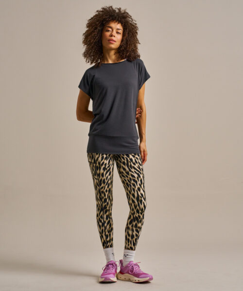 Bam2765 Short Sleeve Flow Top Washed Black Clothing 6