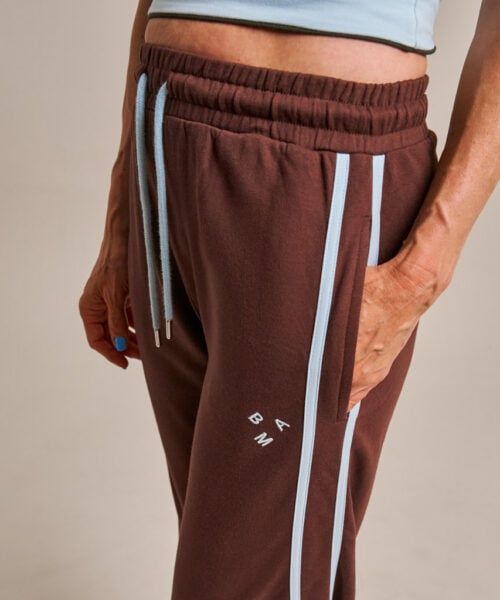 Bam2771 Sporty Straight Leg Jogger Conker Clothing 5
