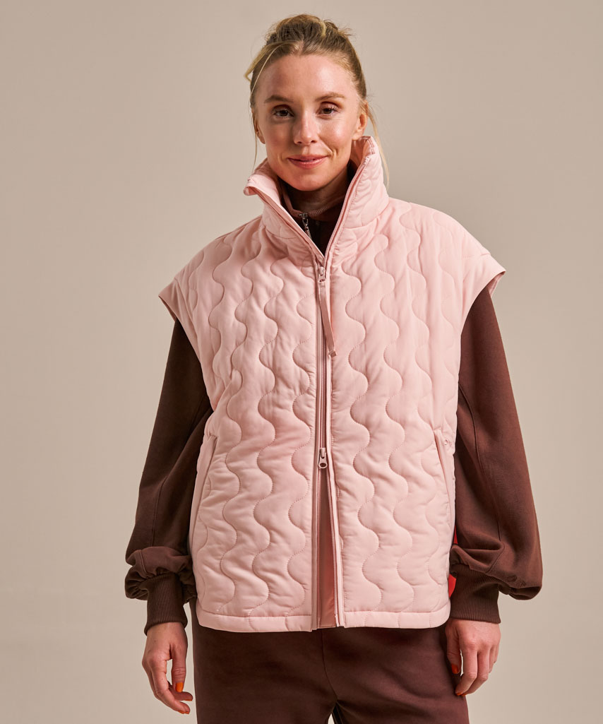 Bam Packable Cloud Gilet In Pink
