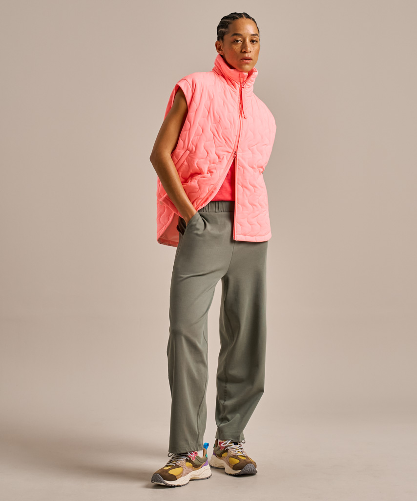 Bam Packable Cloud Gilet In Pink
