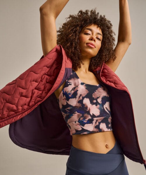 Bam2784 Packable Cloud Gilet Rose Garnet Clothing 1