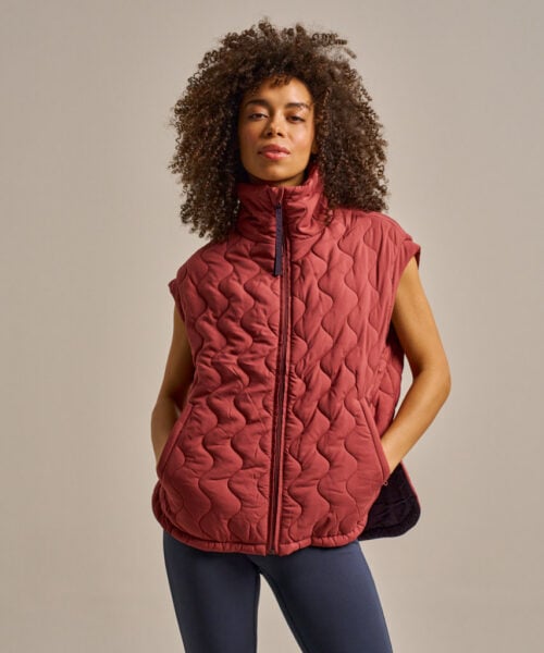 Bam2784 Packable Cloud Gilet Rose Garnet Clothing 2