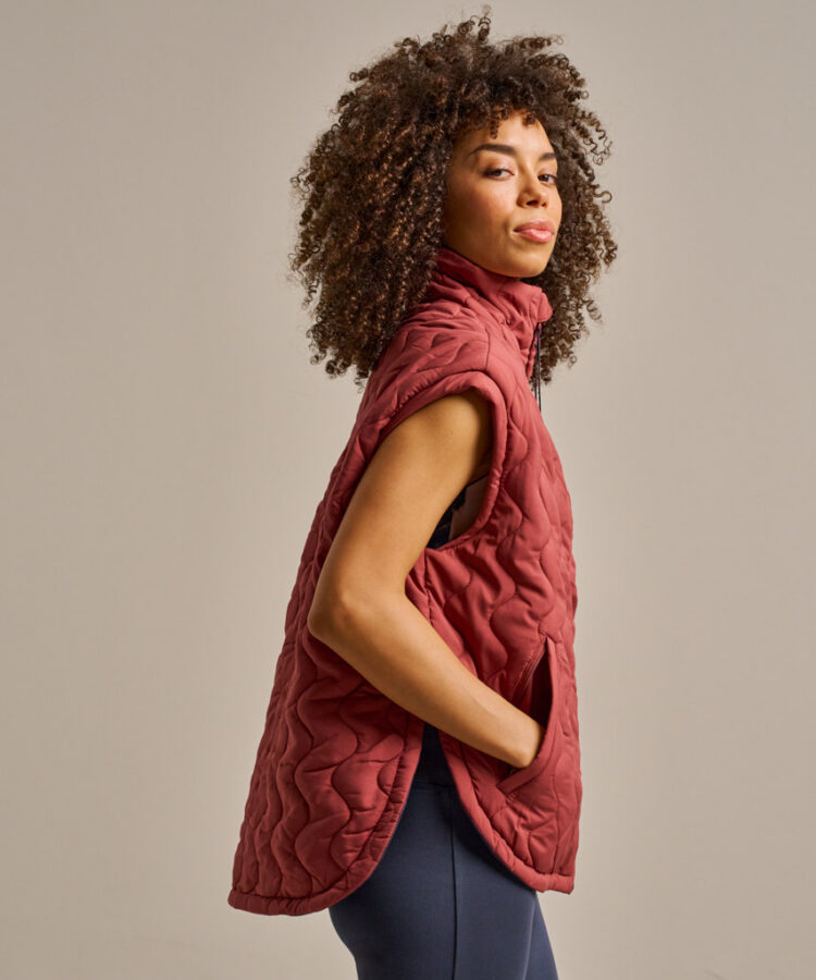 Bam2784 Packable Cloud Gilet Rose Garnet Clothing 3