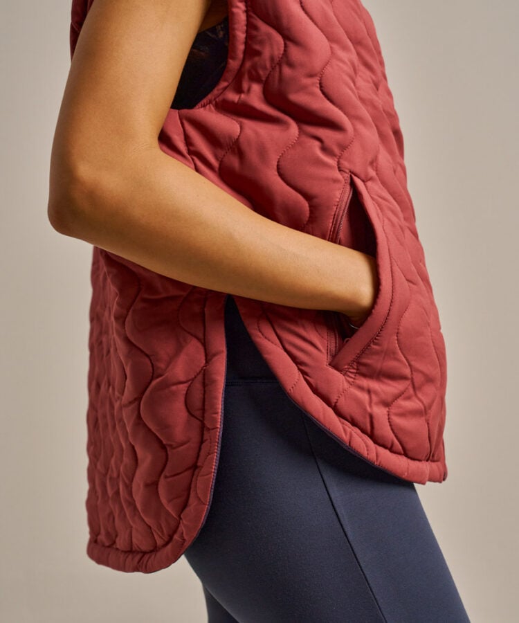 Bam2784 Packable Cloud Gilet Rose Garnet Clothing 6
