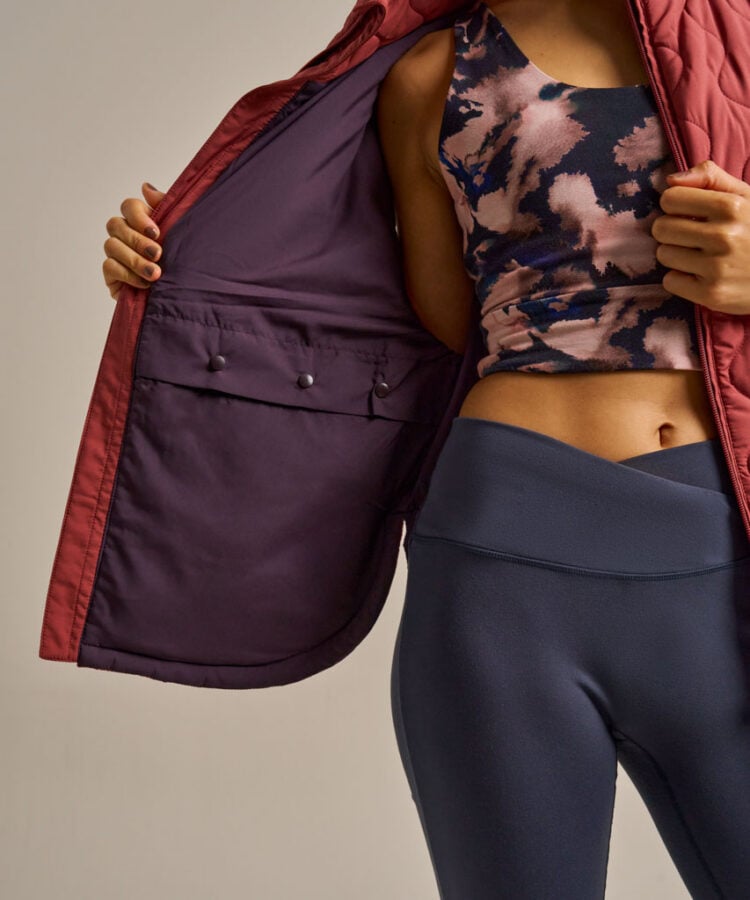 Bam2784 Packable Cloud Gilet Rose Garnet Clothing 7